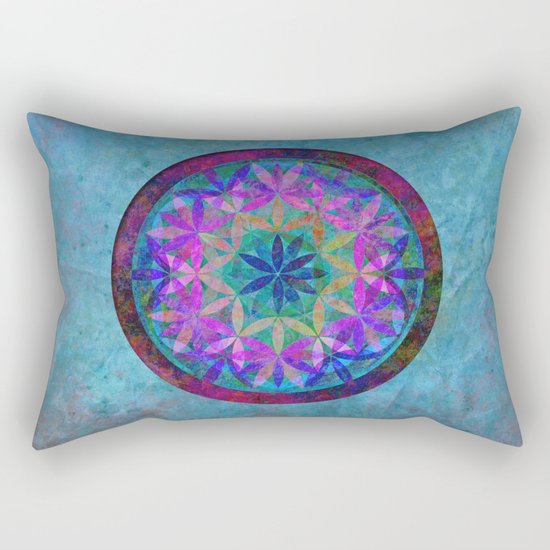 Flower of Life 3 Rectangular Pillow