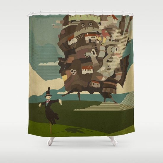 Moving Castle Shower Curtain