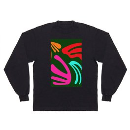 5 Matisse Cut Outs Inspired 220602 Abstract Shapes Organic Valourine Original Long Sleeve T-shirt