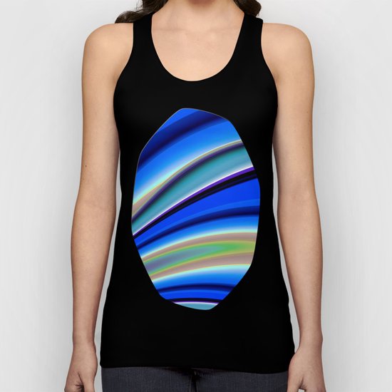 Abstract Fractal Colorways 01BL Unisex Tank Top