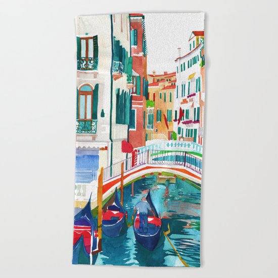 Canal in Venice Beach Towel