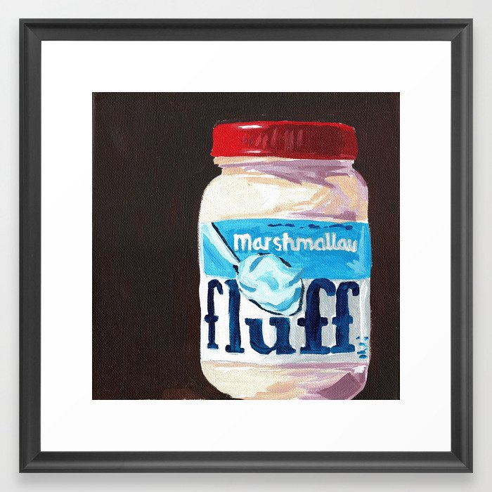 fluff Framed Art Print by caitie delaney