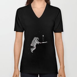 Space cricket V Neck T Shirt