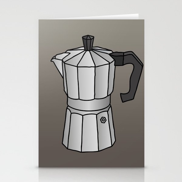 Espresso coffee maker Stationery Cards