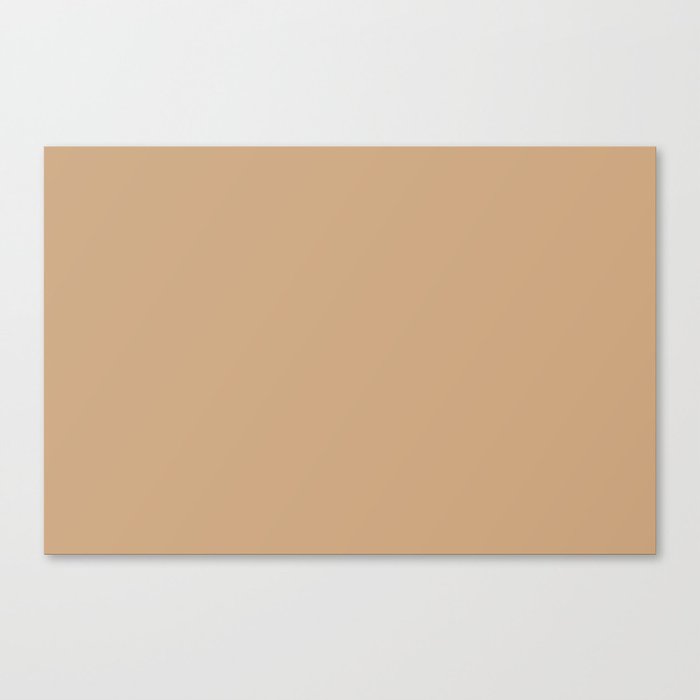 Solid Color - Pantone Sand 15-1225 Tan Beige Canvas Print