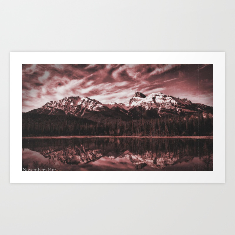 Blood Mountain Art Print By Novembersfire Society6