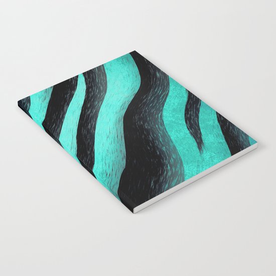 Cyan Zebra Notebook