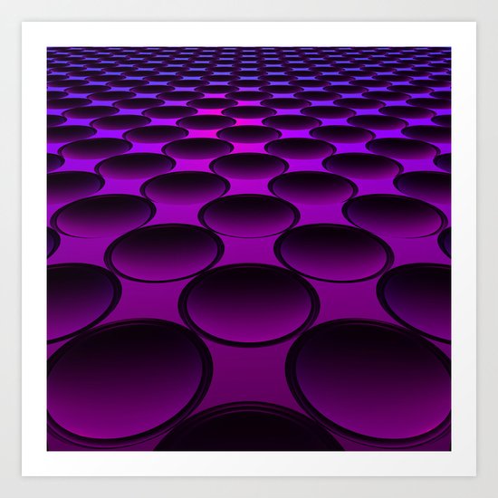 Purple Dimples Art Print