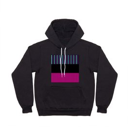 Colour Pop Stripes - Pink, Purple, Blue and Black Hoody