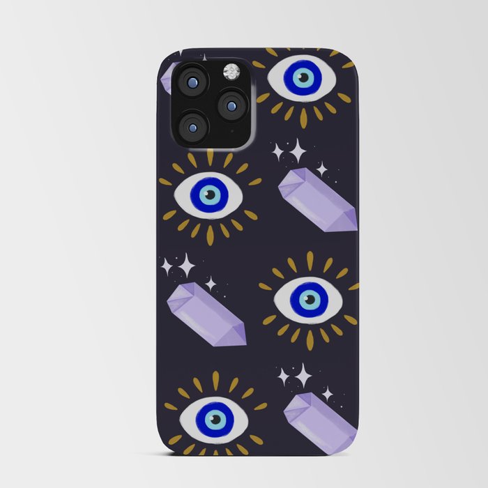 Amethyst and Evil Eye iPhone Card Case