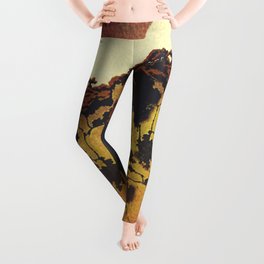 Night on the Hill at Nobe Leggings