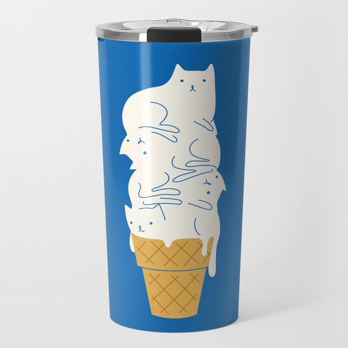 Cats Ice Cream Travel Mug
