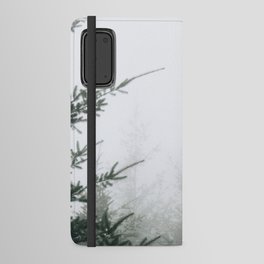 Misty Pine Trees Android Wallet Case