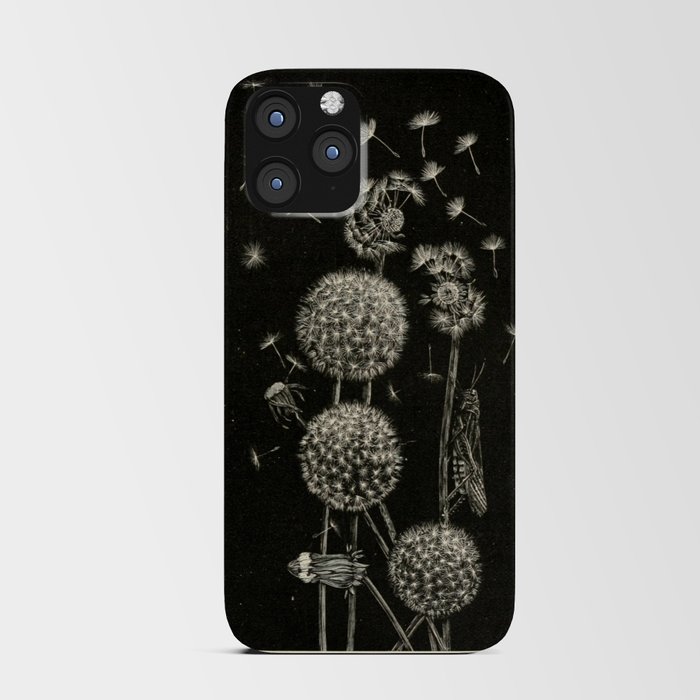 Dandelion with locust by Anna Botsford Comstock, early 1900s (benefitting The Nature Conservancy) iPhone Card Case