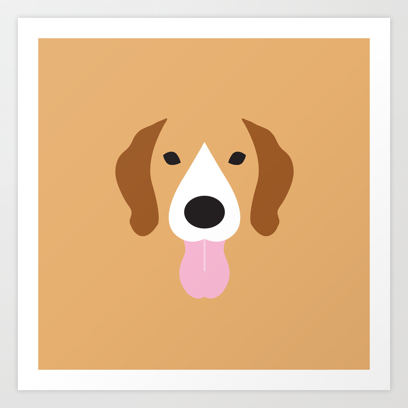 Beagle Minimalist Dog Illustration Art Print By Pier23 Society6