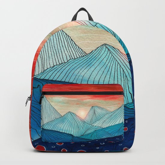Lines in the mountains IV Backpack