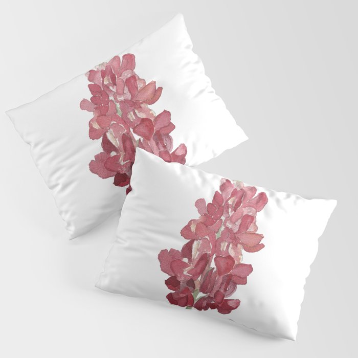 Maroon pillow shams top