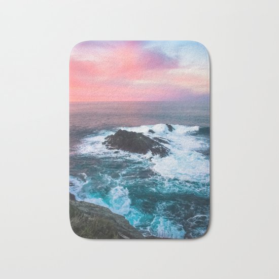 Sunset on the Bay of Biscay Bath Mat