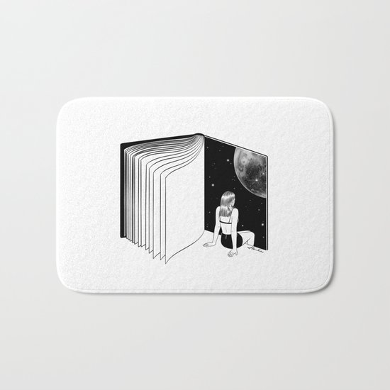 Reading is Dreaming with Your Eyes Open Bath Mat