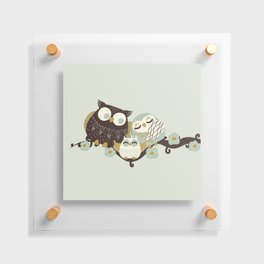 Family Owls Floating Acrylic Print