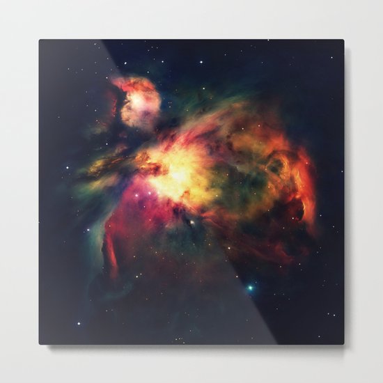 Orion NEbula Dark & Colorful Metal Print