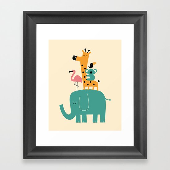 Moving on Framed Art Print by Andy Westface | Society6