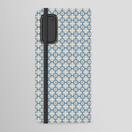 Floral vintage ornament pattern in blue Android Wallet Case