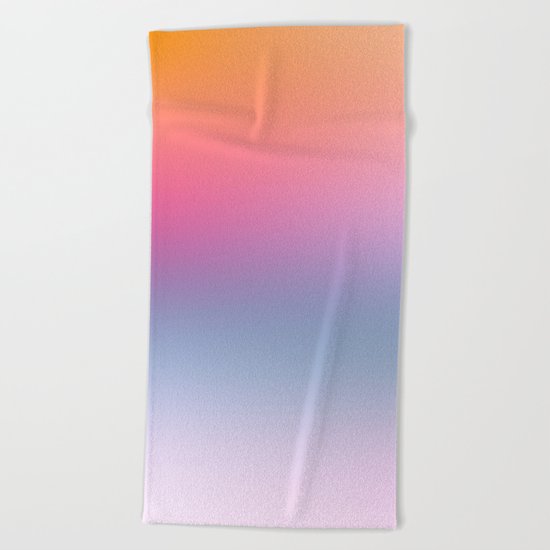 Rainbow Blush Beach Towel