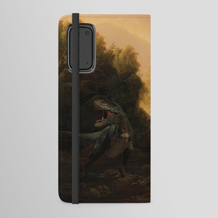 Jurassic Era Oil Painting Android Wallet Case