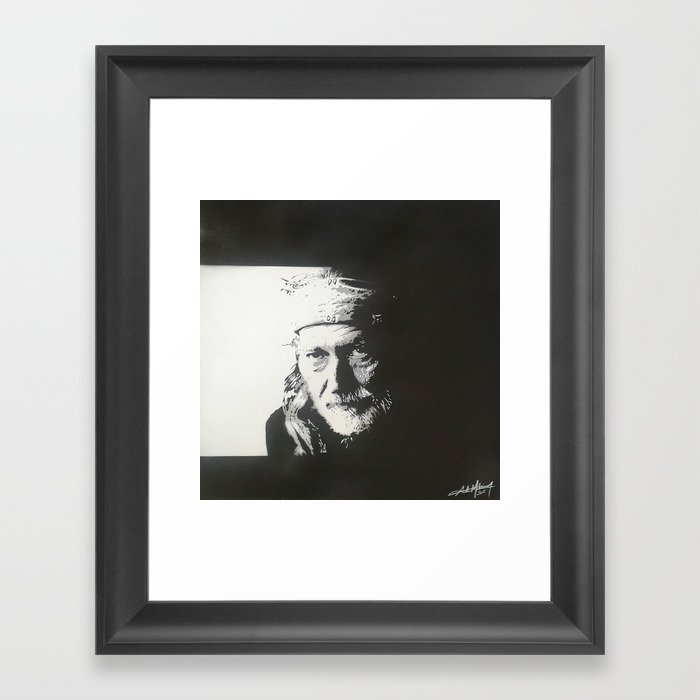 Willie Nelson Framed Art Print