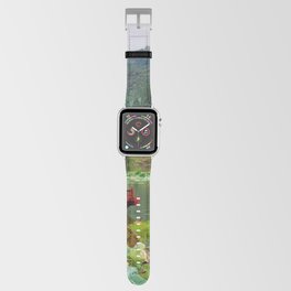 China Photography - Red Boat Traveling Up The River Apple Watch Band