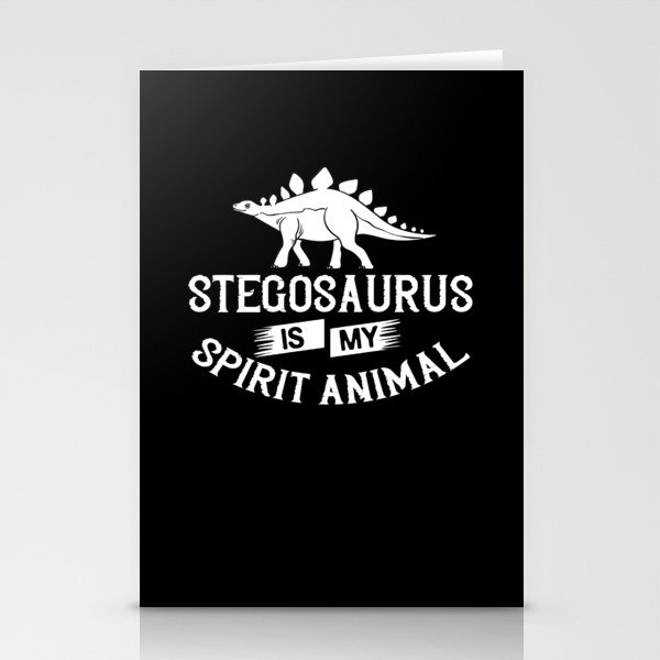 Stegosaurus Dinosaur Fossil Skull Skeleton Stationery Cards
