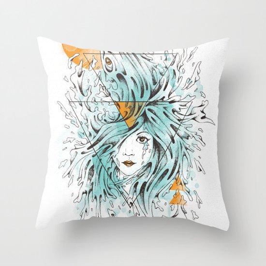 ariel 2.0 Throw Pillow