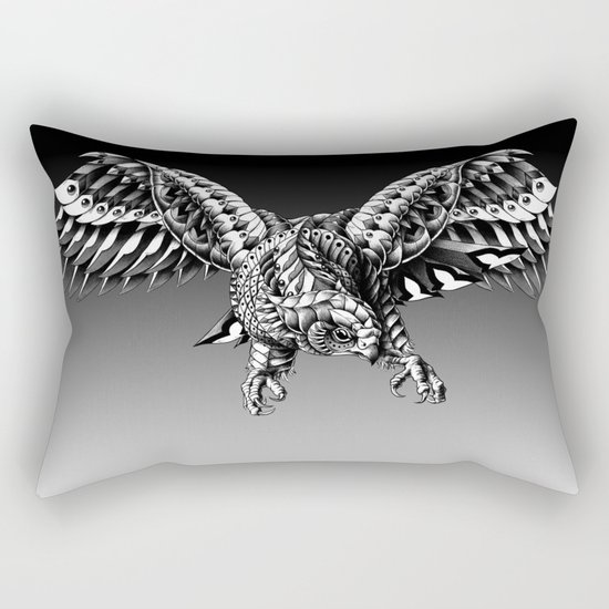 Ornate Falcon Rectangular Pillow