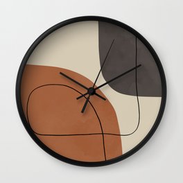 Modern Abstract Shapes #1 Wall Clock
