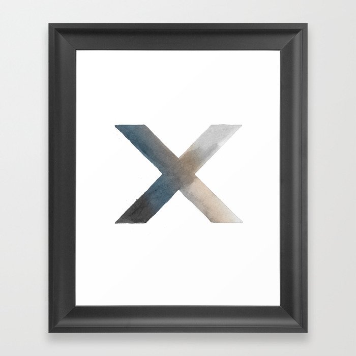 X Framed Art Print