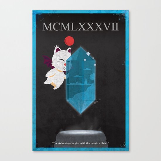 Vintage FF Poster Cover Canvas Print