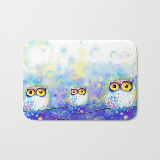 night owl Bath Mat