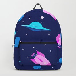 Mysterious Space And Space Objects Pattern Backpack