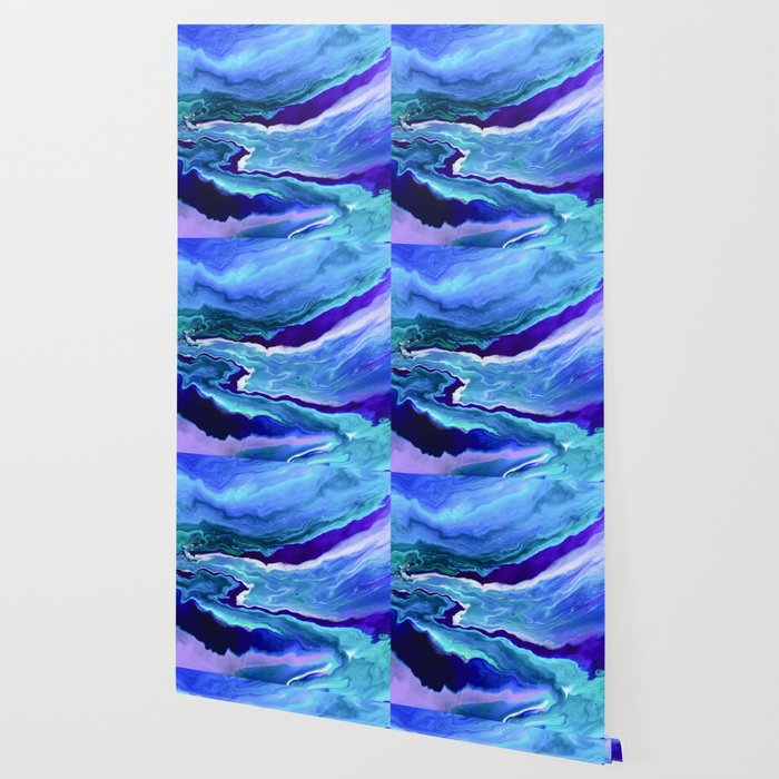 Dreamy Fluid Abstract Painting Wallpaper By Christineiris Society6