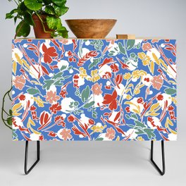 Wild colorful flowery meadow B Credenza