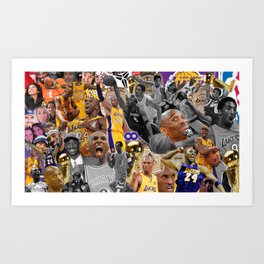 Kobe#Bryant Memory Collage Art Print