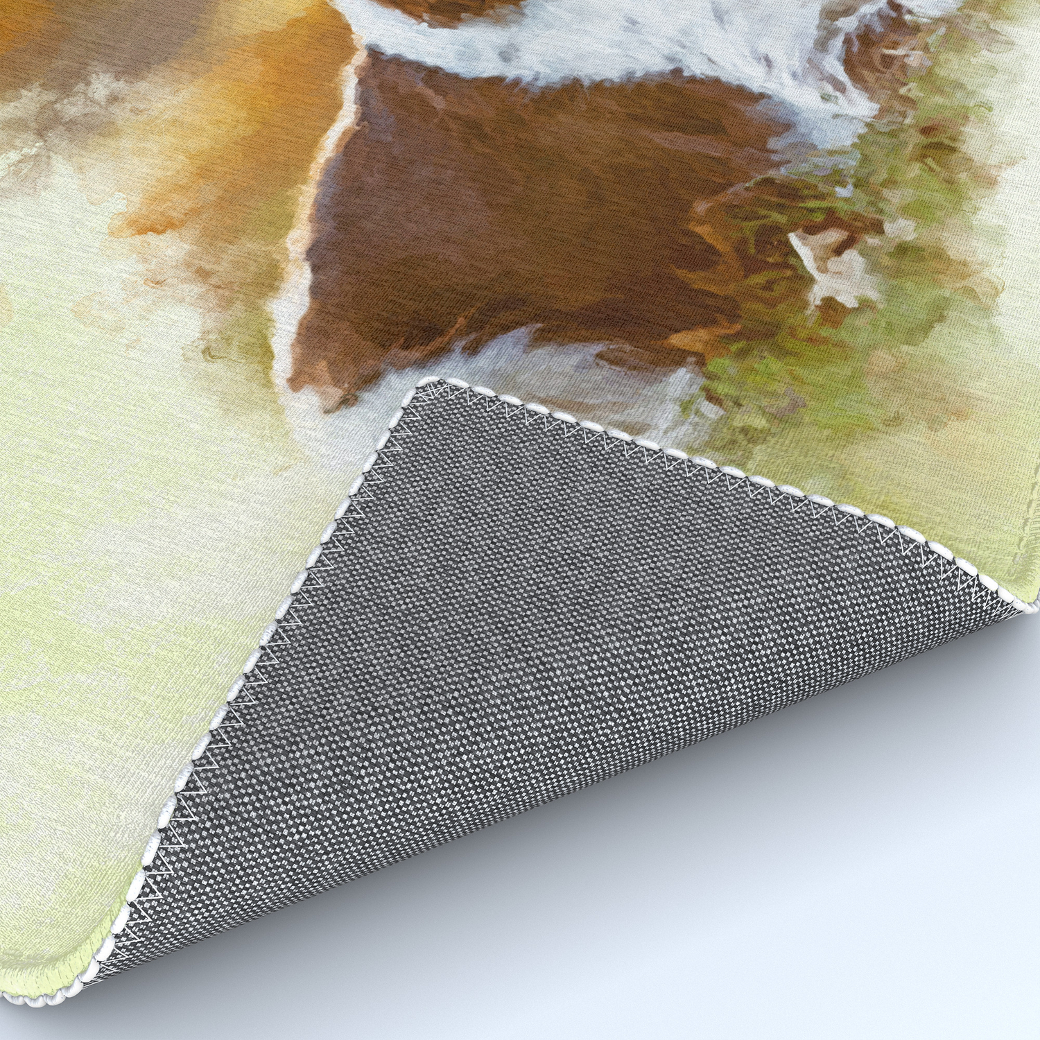 English Cocker Spaniel Dog Digital Art Rug By K9printart