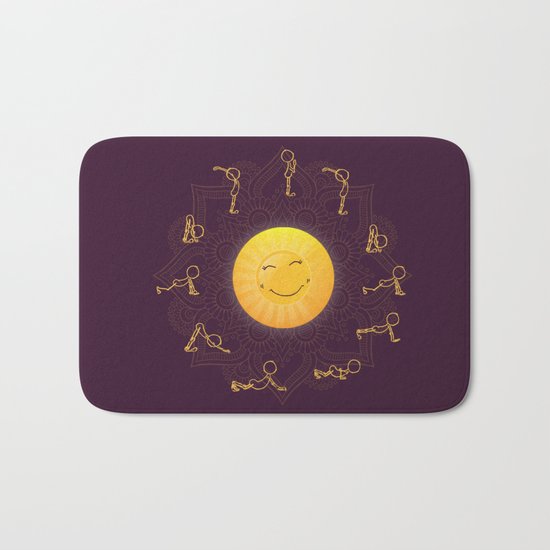 Sun Salutation Bath Mat