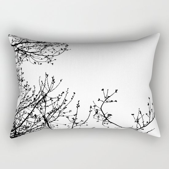 Zebra Branches Rectangular Pillow