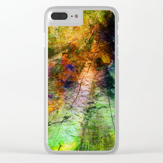 ink in wood Clear iPhone Case