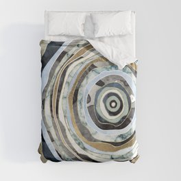 Wood Slice Abstract Duvet Cover