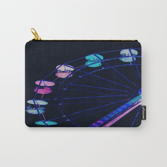 Ferris Wheel Pink Blue Aqua Carry-All Pouch