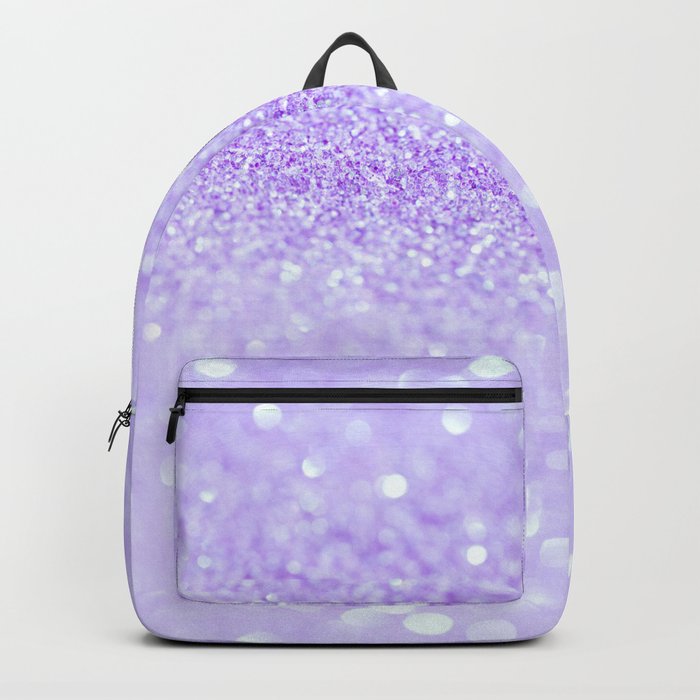 Lavender Purple Glitter Backpack by NewburyBoutique Society6