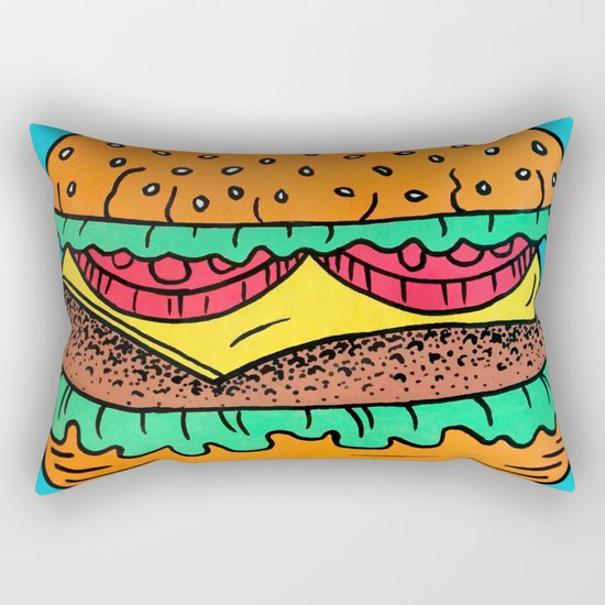 Burger Rectangular Pillow